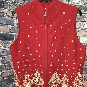 Talbots Red Knit Garment